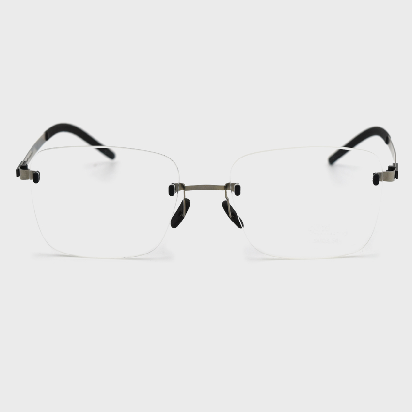 고띠 안경 무테 SM03  54 SILVER-BK