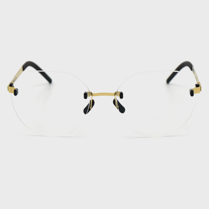 고띠 안경 무테 PR03 50  GOLD