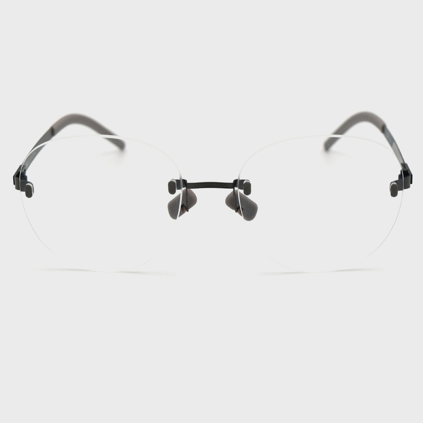 고띠 안경 무테 PR01 50 BLACK STONE