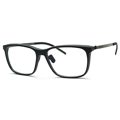 고띠 안경 URBINO BLACK 가벼운 사각 뿔테