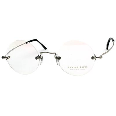새빌로우 안경 Diaflex Round Rhodium 무테 안경