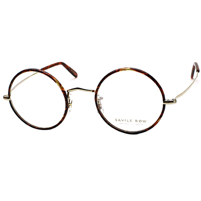 새빌로우 안경 라운드 아이 Round Eye Gold Windsor Rims Chestnut(47) (CLIP 별매)