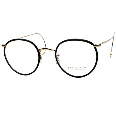 새빌로우 안경 판토컬 Panto Curl Matt Gold Windsor Rims Matt Black CLIP 별매