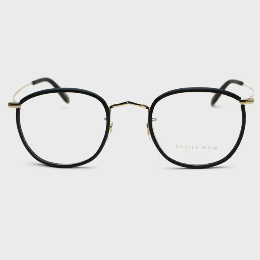 새빌로우 안경 쿼드라 Quadra Gold Leather Rims Black(48) CLIP 별매